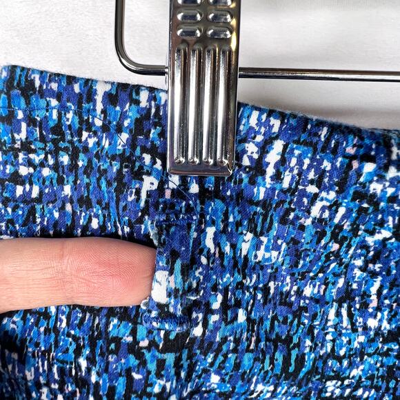 DKNY Blue Patterned Pencil Skirt 12 - Picture 4 of 10